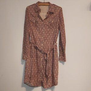 Tory Burch cotton linen button down dress